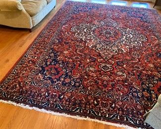 13"x10" Hand Woven Persian Area Rug, Bakhtiar, Iran