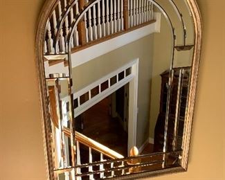 Arched Beveled Wall Mirror