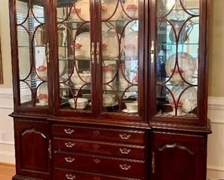 Thomasville Illuminated China Cabinet 
