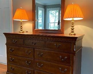 Dresser with Attached Beveled Mirror, Sumter Furniture Co.