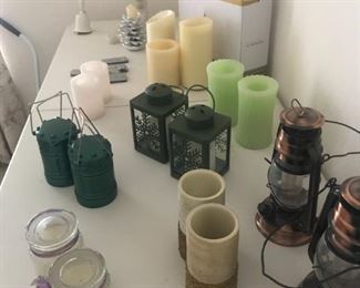 Candles, flameless candles, lanterns Luminara candles