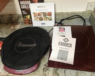 Cook tops.  Check out these brand names NUWAVE and Paula Deen, COOK's COMPANION.  NEW!  