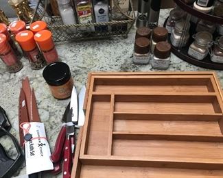 Bamboo drawer liners and new salt systems/spices.