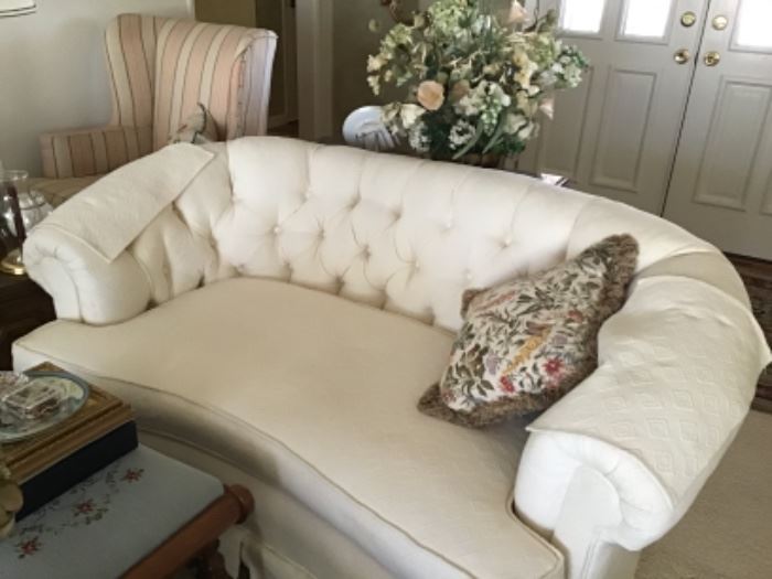 Two  Beautiful white sofas