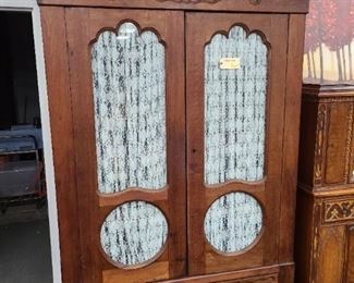 Antique Knockdown Wardrobe Cabinet