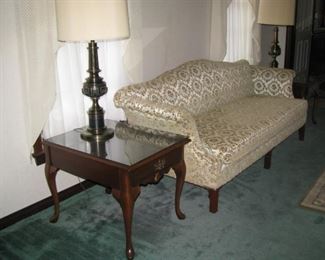 Sofa and end tables