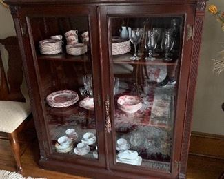 Exceptional bookcase with glass doors $1200