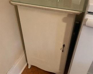 Small vintage kitchen storage cabinet pantry $75