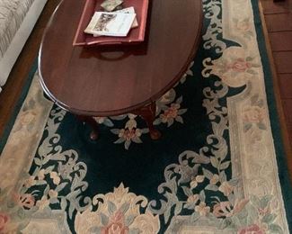 Oriental rug - green $175