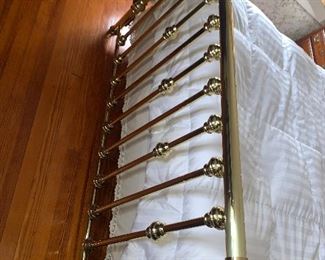 Very unique brass sleigh bed . Purchased for $3500 30 years ago asking $1500 or b/o