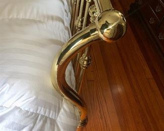 Very unique brass sleigh bed . Purchased for $3500 30 years ago asking $1500 or b/o
