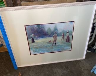 Golfing Print  Framed $40.00