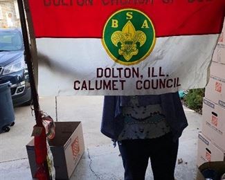 Boy Scouts Flag with Ribbons $25.00