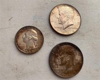 1964 Half Dollars and a Quarter $20.00