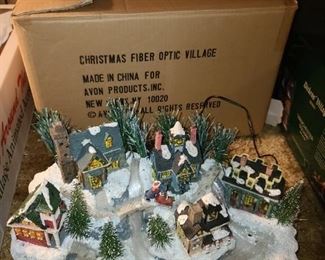Fiber Optic Village Scene