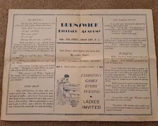 Antique NJ Dance Hall Poster (1930s ORIGINAL!)