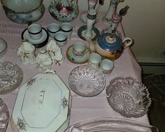 Assorted China, Glassware, and Crystal