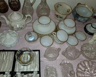 Assorted China, Glassware, and Crystal