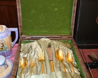 Gold Toned Flatware