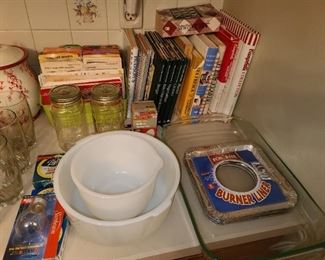 Assorted Kitchen Pots, Pans, Dishware, Glassware, China, Etc.