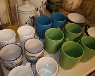 Assorted Kitchen Pots, Pans, Dishware, Glassware, China, Etc.
