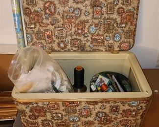 Sewing Basket & Contents