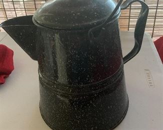 Enamel coffee pot