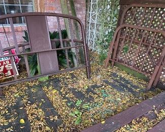 Vintage metal beds, twin and full size