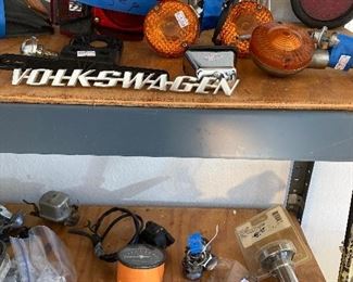 Vintage Volkswagen and motorcycle parts