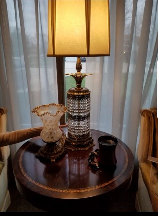 Lamps and furniture.
Prices not marked yet but will be priced to sell.