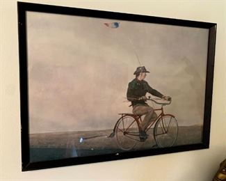 Andrew Wyeth "Young American" Framed Picture! 