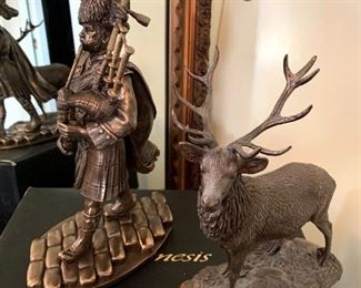 Genesis Fine Arts Stag & Pipe Major Sculptures Mullinger, Ireland!