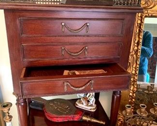 Century Furniture Grand Rapids, MI. Ornate Table w/3 Drawers!
