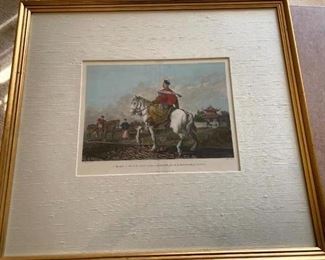 Framed Print "Mandarin Rider" Executed by Engraver James Fittler in 1796 from drawing by William Alexander (1767-1816)