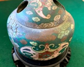 Early Japanese Enamel Incense Burner!