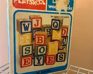 Vintage Letter Blocks!