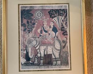 Framed Print Paintings from Temple Shrine & Rock (Ceylon)!