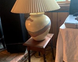 Vintage Southwest Design Lamp & Vintage Table!