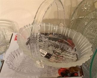 Mikasa “Winter Dreams” Glass Basket!