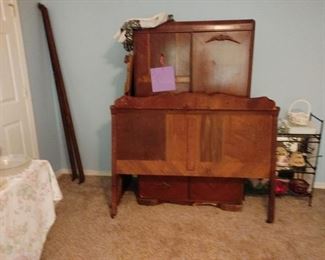 HEAD BOARD FOOT BOARD AND DRESSER