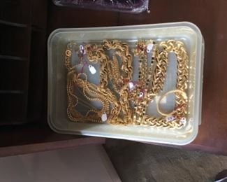Gold Tone Jewelry for the Chanel Look!