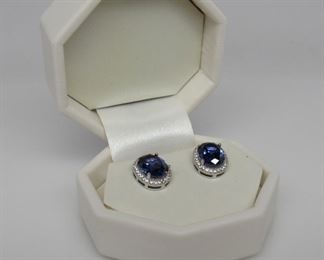 4.15 ct tanzanite designer earrings