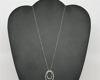 double oblong ring necklace