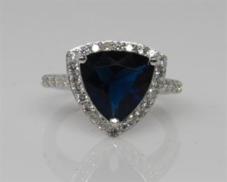 sapphire and topaz ring
