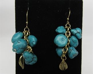 turquoise fashion dangle earrings