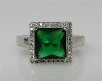 2.2 ct chrome diopside ring