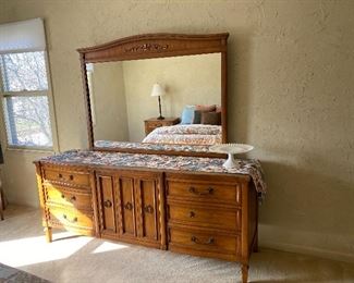 vintage dresser with mirror