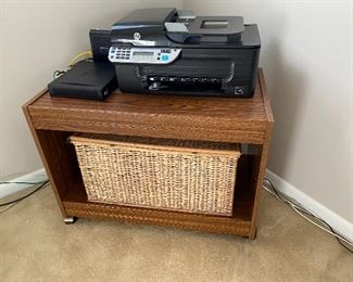 printer; tv stand