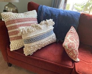 fringed throw pillows