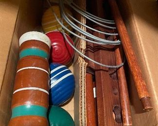 Vintage croquet set, in box